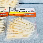 Vintage Action Maid Party Picks 3284 Cocktail Pick Lot Of 3 Bags New Unused