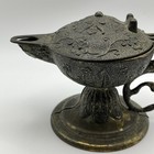 Vintage Serpent Dragon Beast Genie Old Cigar Lighter Oil Lamp Incense Burner Vtg