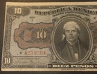 1915 Mexico 10 Pesos Banknote Lot B