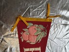 Vintage Red Florida Felt Souvenir Pennant Flag W  Oranges 