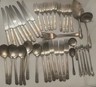 Vtg Lot 42 Pc Wm A Rogers Oneida Ltd Flatware Silverware Set W  Serving Pieces