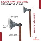 Norse Outdoor Camping Viking Reenactment Functional Costume Hand Forged Axe