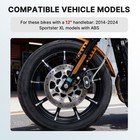2014-2024 Sportster Abs Brake Line Clutch Cable For Harley Xl 883 1200 12 In Bar
