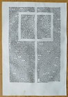 Osee - Renner Original Incunable Leaf Biblia Latina Venice Folio - 1482
