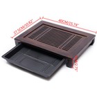 Tea Tray Drainage Water Storage Bamboo Table Board Chinese Ceremony Natural