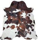 Genuine Cowhide Rug Tricolor - Size 6x7   