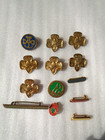 Vintage Girl Scout Pins Lot 13 Pins Be Prepared     