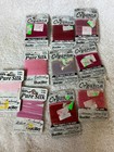 Lot Of 16 Packages Of Bucilla Organza Ribbon 5mm -24 Mm New Plus 3 Used Silk