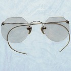 Vintage Mid 1 10 12k Gold Filled Wire Rim Spectacles Eyeglasses   Case