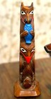 2x Pacific Northwest Totem Poles- Bear      totem Winged Kuhnley -made In Alaska