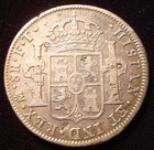 1802 Mexico Mo F t  8 Reales Silver Coin Large Carolus Iiii
