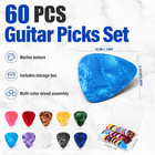 60 Pack Guitar Picks With Case 3 Thickness Guitar Pics Variety Pack