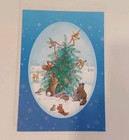 Vintage Hallmark Christmas Cards With Envelopes Unused 10 Total Cat Dog Santa