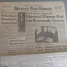 Beckley Post Herald Wv Nov 26  1963 Eternal Flame Put On Kennedy Grave Jfk