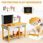 Garvee Outdoor Tool Console Table For Kids  Wooden Simulation Play House  includ