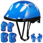 7x Adjustable Safety Kids Helmet Knee Elbow Wrist Pads Set For Scooter Cycling