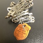 Vintage Oakville Nickel Plated Steel Safety Pins - No 280 - 25 Pins  Made In Usa