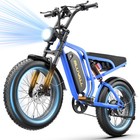 Electric Bike For Adults Bluvall 48v 52v 1500w Peak 20  Fat Tires 35 Mph 7 Speed
