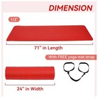 Fitvids 1 2-inch Thick High Density Exercise Yoga Mat With Carrying Strap  Red