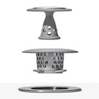 Hair Catch Drain Protector Gray  Stainless Steel   Silicone tub And Shower Drain