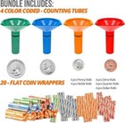 Coin Storage   Sorter Tubes 4 Color     Coded Counters 4   20