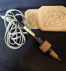      Vintage Rapaport Bros Woodburning Tool 1953   With 9 Vintage Wood Templates
