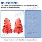 2pcs Red Valve Cover Set For 2004-2010 Ford F-150 Mustang 05-14 Expedition 5 4l