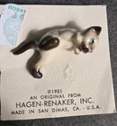 Hagen Renaker Siamese Kitten Cat Climbing Tail Down Miniature Figure