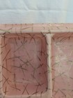 Vtg Mid Century Mcm Atomic Max Klein Pink Confetti Desk Cosmetic Organizer Tray