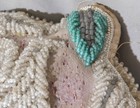 Antique Native American Beaded Pin Cushion Iroquois Great Lakes 1880 Canada Usa