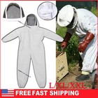L xl xxl Full Body Ventilated Beekeeping Suit Veil Hood Protective Bee Jacket