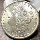 1899-o Morgan Silver Dollar Lustrous White Choice Bu Coin 001