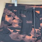Ksubi Mens Swim Trunks Shorts Large Camo Black Orange Drawstring Casual Beach