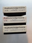 Parker Brothers J-r Official Aluminum Duplicate Bridge Boards Sets A  B  C Other
