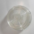 Vtg Ribbed Footed  Art Deco Glass Dresser Vanity Powder Jar