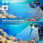 Adult Tempered Glass Diving Set Scuba Anti-fog Goggles And Snorkeling Mask Tube