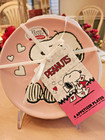 Peanuts Snoopy 2026 Pink Valentine Appetizer Plates Set Of 4