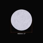 100pcs Round Felt Circles 50mm 2  Craft Felt Pads Non-woven Fabric Pad White