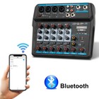6 Channel Live Studio Audio Mixer Sound Board Mixing Console Home Bluetooth Usb