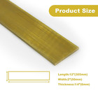 1 4  X 2  C360 Brass Flat Bar 12  Long Solid  250  Plate Mill Stock H02