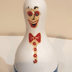 Vintage Pin Money Pete Plastic Bowling Pin Coin Bank