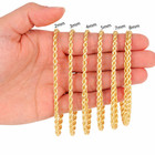 10k Real Gold Rope Chain 2mm 2 5mm 3mm 4mm 5mm 6mm 7mm 8mm 18-30 Inch Men Women