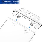 2 Pack Clear Id Badge Holder For Lanyard Hard Plastic Id Card Holder By Fallen