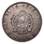 Argentina Souvenir 2 Centavos 1894 Silver Rare 10 7g  900 Fine Patria Y Libertad