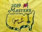 Jack Burke Jr 1956 Masters Champion Autographed Signed Augusta Flag Golf Pga 