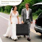  72  Wedding Dress Garment Bag For Travel With 4  Lining Fabric 72 Inch