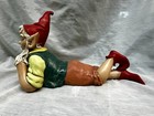 Vintage Gnome Hand Painted Ceramic Garden 1966 Fairy Elf Forest Dwarf Fabulous