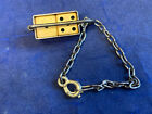 Vtg Sterling Silver Napier Dice Holder Keychain 2 Small 6-sided Dice Rpg Gaming