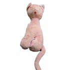 Rare Vintage Bijou Toys Pink Cat Plush     1950s Stuffed Animal     Boutique Tag 17   