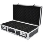 Aluminum Frame Storage Box Case With Lock For 50 Pcgs Ngc Coin Holders Slabs